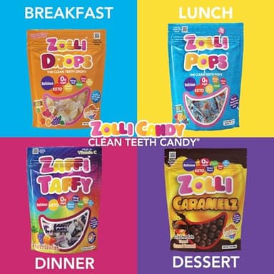 Zollipops Halloween Clean Teeth Zaffi Taffy, Natural Fruit, 10 Oz - Image 4