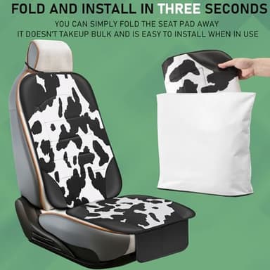 Siivton Car Seat Protector for Child Car Seat,Waterproof Car Seat Cover with Thick Padding, Non-Slip Backing, Protects Fabric & Leather Seats, 2 Mesh Storage Pockets(2 Pack) - Image 7