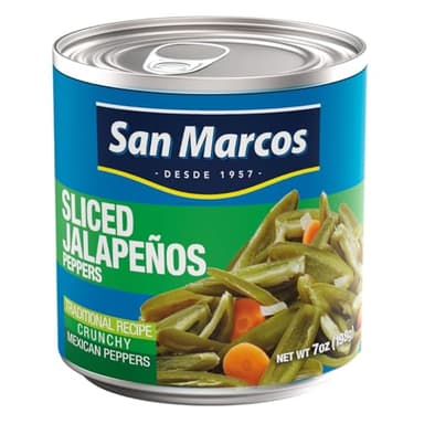 San Marcos Sliced Jalapeno Peppers, 7 Ounce - Image 1