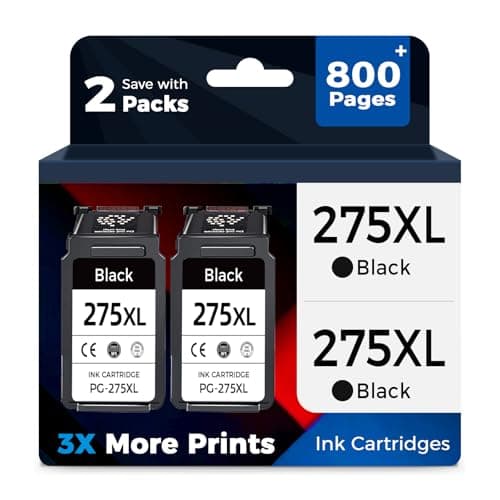 Relcolor Compatible Ink Cartridge Replacement for Canon 275XL 275 XL 275 PG-275 XL PG275 (Black 2-Pack) Works with TS3522 TR4720 TS3500 TS3520 TR4700 TS3700 TS3720 TS3722 TR4722 Printers - Image 1