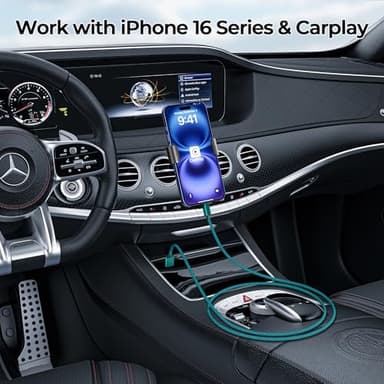 Basesailor USB Type C Charger Cable 3.3FT 2Pack,Car Charging Cord for New iPhone 17 16 Pro Max Plus 2024,Samsung Galaxy S24 S23 S22 S21 S20 S10 FE Plus Ultra,A55 A54 A53 A52 A51,Google Pixel 8 9 XL - Image 4