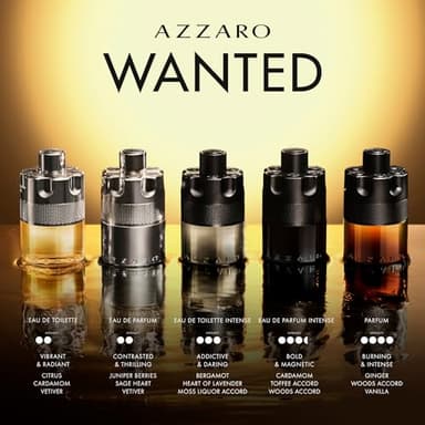 Azzaro The Most Wanted Parfum – Intense Mens Cologne Gift Set – 3-Piece Set Includes Full Size Fragrance (100ml) + Travel Size Spray (10ml) + Deodorant Stick (77g) - Gifts for Men - Image 7