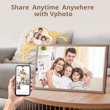 Dragon Touch Large Digital Picture Frame 21.5 inch Screen WiFi Digital Photo Frame Display, 32GB Storage, Auto-Rotate, Share Photos via App, Email, Cloud, Classic 21（Not Touchscreen） - Image 5