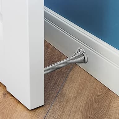 Ravinte Door Stoppers, 30 Pack Spring Door Stops with Rubber Bumper, Satin Nickel Door Stoppers for Bottom of Door - Image 7