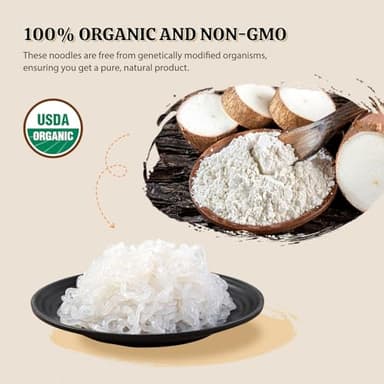 52USA Organic Konjac Shirataki Noodle, Low Carb Pasta 52.8 Oz (1500 g), Angel Hair, Fettuccine, USDA Organic Healthy Spaghetti Noodles (3 Variety - 6 Pack Inside), Keto and Paleo Friendly, Low Calorie, Sugar Free, Vegan, Ready to Eat - Image 6