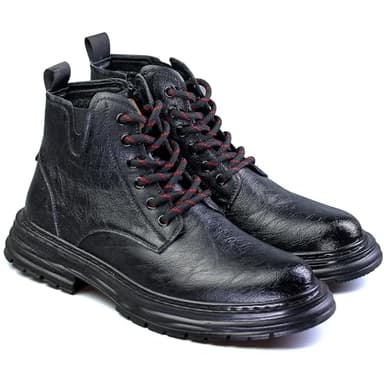 LyloLyla Black Red Heavy Duty Work Boot Laces, Strong Round Shoelaces for Hiking, Trainers, Walking, Safety Shoes, Thick Replacement Strings 48" (120cm)-2 Pairs - Image 3