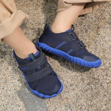 KUBUA Kids Sneakers Toddler Boys Girls Barefoot Shoes Naturally Minimalist Zero Drop Walking Shoes for Outdoor Sports Tennis Running Training Athletic A Blue 7 Toddler - Image 7