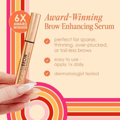 Grande Cosmetics GrandeBROW Brow Enhancing Serum for Fuller, Bolder, Looking Eyebrows - Brow Serum With Vitamins, Peptides, Antioxidants, Amino Acids, Cruelty Free - 8 Week Supply (1.5 mL) - Image 4