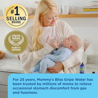 Mommy's Bliss Gripe Water Original, Infant Gas & Colic Relief, Gentle & Safe, 2 Weeks+, 4 Fl Oz (Pack of 1) - Image 4