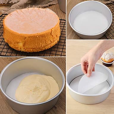 Baking Parchment Circles, Set of 100, 9 Inch Non Stick Round Parchment Paper for Springform Cake Tin, Toaster Oven, Microwave and so on - Image 8