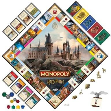 Monopoly Harry Potter Edition Board Game | A Magical Adventure at Hogwarts | Ages 8 and Up | 2 to 6 Players | Family Games | Gifts for Kids and Adults - Image 12