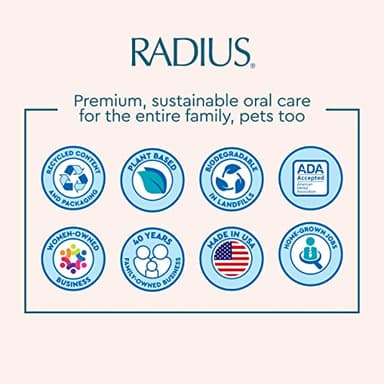 RADIUS Big Brush with Replaceable Head BPA Free & ADA Accepted Toothbrush Designed to Improve Gum Health & Reduce Gum Issues - Right Hand - Marble - Pack of 1 - Image 9