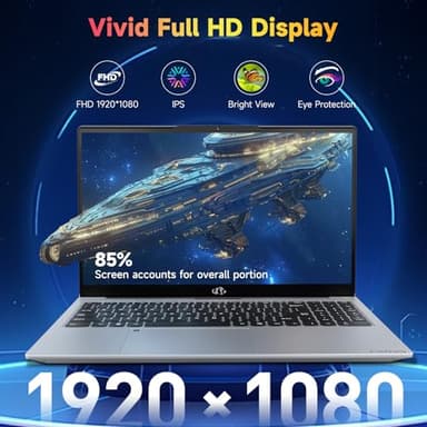 15.6'' FHD IPS Student-Laptop-Computer - AMD Ryzen 5(Beat i3 1215U 4 Cores Up to 3.7GHz), 32GB RAM 1TB SSD, 65W Type-C, 2 Years Warranty, Fingerprint, Backlit Keyboard, BT5.2, Numpad, Rose Gold - Image 5