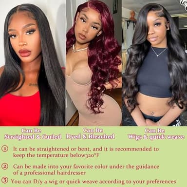 Human Hair Bundles Body Wave Bundles Human Hair 16 18 20 Inch 12A Grade 100% Unprocessed Brazilian Virgin Hair Body Wave 3 Bundles Deals Real Human Hair Extensions For Black Women Natural Black - Image 4
