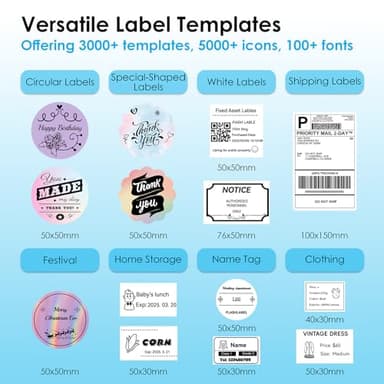 KNAON Bluetooth Thermal Shipping Label Printer, 4x6 Portable Thermal Address Label Printer for Small Business, Compatible with iPhone,Android,Windows,Mac,Chromebook –Works with Ebay Shopify USPS&More - Image 4