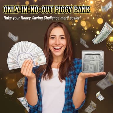 hizgo Piggy Bank for Adults Stainless Steel Savings Bank to Help Budget and Save Must Break to Access Money（4.72 inch） - Image 6