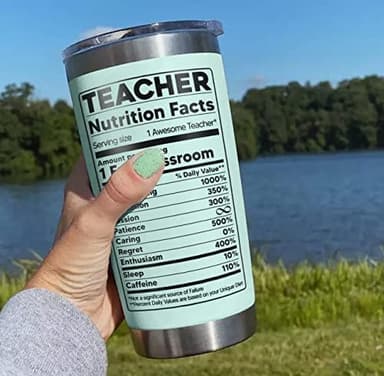 Teacher Appreciation for Women, Men - Teacher Day Gifts, Back to School, Birthday Gifts Idea, Appreciation Week - 20 Oz Tumbler Cup Mug - Image 7