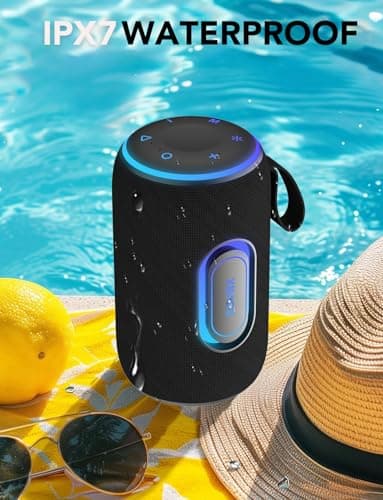 Portable Bluetooth Speaker, Bluetooth 5.4 Speaker, 30W Dual Speaker, 2.0 Channel, Deep Bass, 30H Playtime, Colorful RGB Lights, IPX7 Waterproof, TWS pairing for Outdoor/Home/Party/Travel, Gift Ideas - Image 4