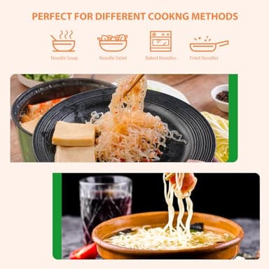 Soeos Konjac Noodles, Angel Hair Pasta, Low Calorie, Low Carb, Keto and Paleo Friendly Shirataki Noodle, Gluten-Free, Fat Free, Sugar Free, Vegan, 8.8 oz (250g)*6 Pack - Image 8