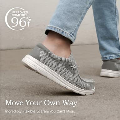 Bruno Marc Mens Slip-on Stretch Loafers Casual Shoes Lightweight Comfortable Boat Shoes, Grey - 15 (Breeze) - Image 6