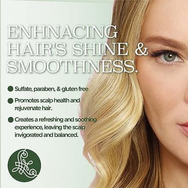 Luseta Rosemary Mint Strengthening Shampoo and Conditioner Provide Nourishment & Smoothness for Thin Hair,Reduce Frizz and Add Shine for All Hair Types 16.9oz×2 - Image 6