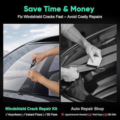 popalula Car Windshield Crack Repair Kit - 2025 Upgrade Nano Glass Repair Liquid for Cracks & Chips, Cracks Gone Glass Remover Fluid for Quick Fix Windshields, Windows, Mirrors - Image 5