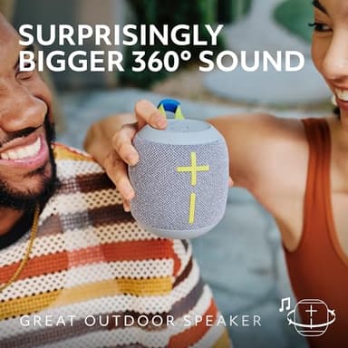 Ultimate Ears WONDERBOOM 4 Portable Waterproof Bluetooth Speaker with Big Bass and 360-Degree Sound, Dustproof Floating Speaker with 131ft (40m) Range - Pink (Renewed) - Image 2