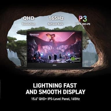 MSI Katana 15 HX 15.6” 165Hz QHD+ Gaming Laptop: Intel Core i9-14900HX, NVIDIA Geforce RTX 5070, 32GB DDR5, 1TB NVMe SSD, RGB Keyboard, Win 11 Home: Black B14WGK-016US - Image 4