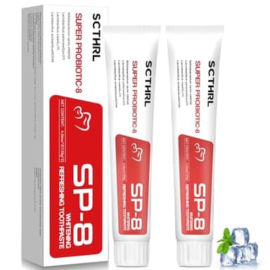 SP-8 Probiotic Ultra Whitening Toothpaste Upgraded, SP-8 New Version Fluoride-Free & Probiotic-Infused Formula for Oral Health, Teeth Whitening & Gum Care & Fresh Breath Probiotic Toothpaste for Adult - Image 1