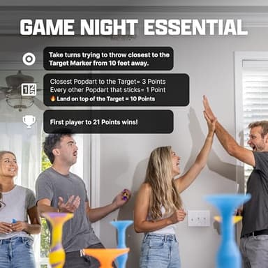 Popdarts Pro Pack (Blue and Green) - Indoor, Outdoor Suction Cup Throwing Game - Competition with a POP - Image 4