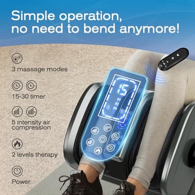 TISSCARE Foot Massager with Heat: Shiatsu Foot Massager for Plantar Fasciitis,Neuropathy, Circulation and Pain Relief for Foot Calf Gifts for Women and Men - Image 6