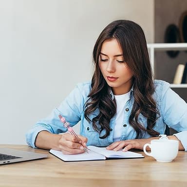 Joyberg 15 PCS Beadable Pens, Beadable Pens Bulk Colored Plastic, Black Ink Beaded Pens Creative Diy Pen, Bend Pens for Make Gifts for Children and Students, Office School Supplies - Image 7