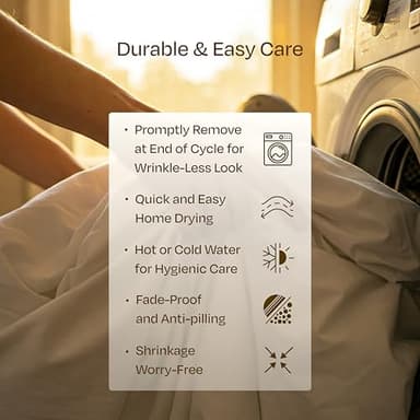 California Design Den Luxury 800 Thread Count 100% Cotton Sheets for Queen Size Bed - Soft Sateen,Deep Pockets with Anti Skid Elastic for a Snug Fit, Cool & Durable Bedding Set - White Sheets - Image 6
