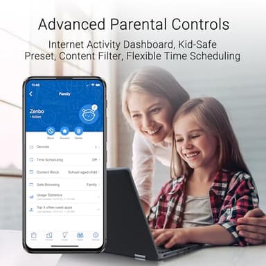 ASUS ZenWiFi BT6 Tri-Band WiFi 7 Mesh, 9.4 Gbps, 3000 sq.ft. (1pk), 2.5G WAN Port, Security and Parental Controls Included, Smart Home Master SSIDs, 4G & 5G Mobile Tethering - Image 9