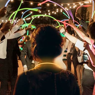 Glow Fever Glow Sticks Bulk 100ct 22'' Glow Necklaces with Connectors, Neon Light Sticks for Party Festivals Raves Concert Birthday Wedding, Tricolor - Image 8