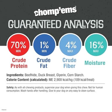 Chomp’ems Premium Beefhide Chews for Dogs, 2 Chews - Image 5