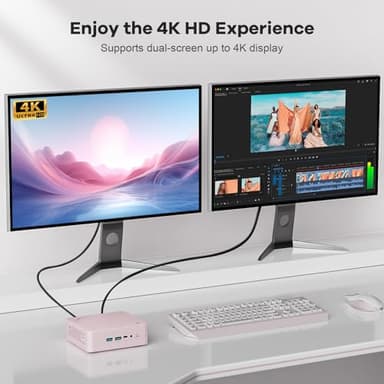 NIMO Mini-PC, 16GB RAM 1TB M.2 SSD Intel 12th Gen N100(Beat i3-1115G4) 4 Cores Desktop Mini PC, Support Upgrade Desktop PC Triple 4K HDMI USB3.2 BT5.2 WiFi 6 Students-Business Home Office - Image 7