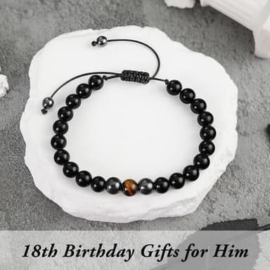 Sereney Happy 18th Birthday Gifts for Boys as 18th Birthday Decorations for Boys,Triple Protection Bracelet as Cool Gifts for 18 Year Old Boy Birthday Gifts for Him Men Son Male Grandson Friend Nephew - Image 7