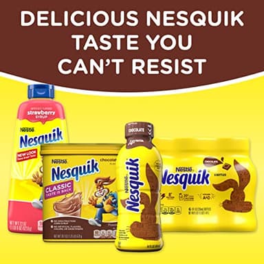 NESQUIK Chocolate Powder 6x38oz Canisters - Image 5
