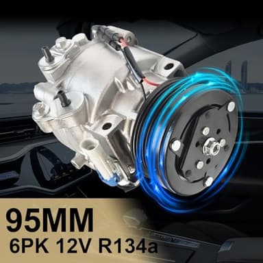 Aspligo Air Conditioner AC Compressor Fits for Chevrolet Sonic Trax 1.4L 1.8L 2013-2022, for Buick Encore 1.4L 2013-2022, with A/C Clutch, CO22301C AC Compressor, Replaces 26699506, 42623009 - Image 2