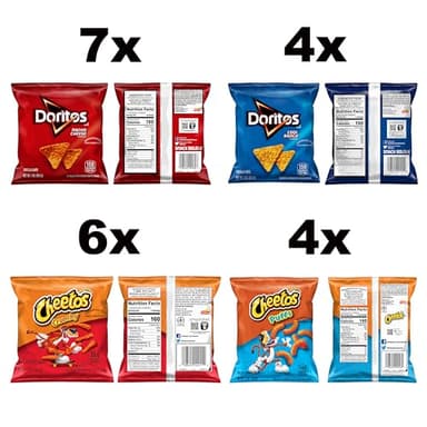 Frito-Lay Doritos & Cheetos Mix Variety Pack, Single Serve Snack Bags (Pack of 21) - Image 3
