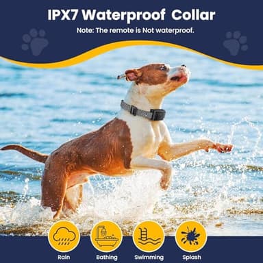 Wireless Dog Fence Electric Fence 185 Days Standby Training Collar, Flash Light & Waterproof Portable Dog Perimeter Collar with 3 Training Mode for 2 Dog Large Medium Upgraded Dark Grey for 2 Dog - Image 5
