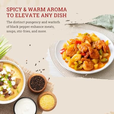 52USA Whole Black Peppercorns, 18oz (Pack of 1), Peppercorns for Grinder Refill, Gluten-Free, Kosher, Non-GMO, All Natural Black Pepper, Perfect for Cooking & Seasoning - Image 5