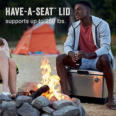 Coleman® Reunion 54 Qt. Steel Belted Cooler, Stainless Steel - Image 6