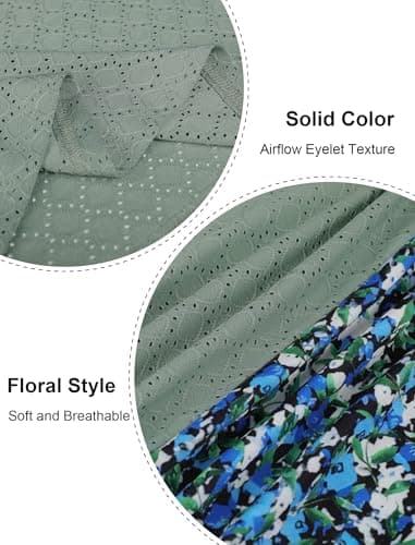 Tops for Women Trendy Summer Clothes Dressy Casual Basic Tees for Teens Resort Wear 2025 Flower Apricot Boho XL - Image 6