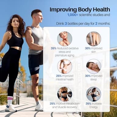 MOVOCA Upgrade Hydrogen Water Bottle, 3Min 2200PPB Rapid Hydrogen Water Generator -SPE PEM Tech, 14OZ Portable Hydro Water Machine, Health Care Gifts for Husband, Wife, Family, Friends, Travel - Image 6