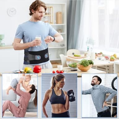 NEENCA Lower Back Brace for Lower Back Pain Relief, Medical Grade Lumbar Support Belt for Women Men, Herniated Disc,Lumbar Strain,Sciatica, Scoliosis (Black, Medium) - Image 6