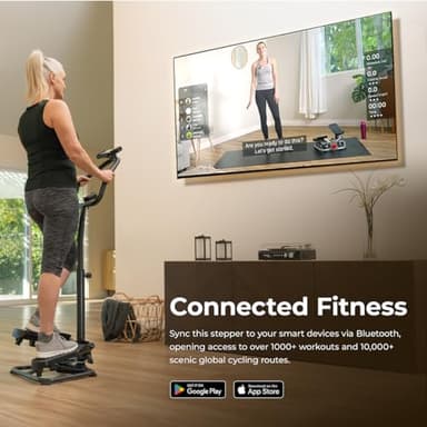 Sunny Health & Fitness Smart Twist Stair Stepper Machine with Handlebar, Space Saving, Connected Fitness with SunnyFit App – SF-S020027SMART - Image 6