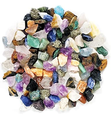 Dan&Darci Rock Collection for Kids - Includes 250+ Bulk Rocks, Gemstones & Crystals + Genuine Fossils and Minerals - 2 Lbs. - Geology Earth Science STEM Toys Activity, Gifts for Boys & Girls Ages 6+ - Image 2