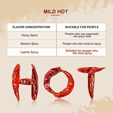 52USA Dried Chilli Peppers, Whole Dried Chilies 4 Oz, Mild Spicy Dried Chiles, Red Chili Pepper, Premium Szechuan Red Dried Chilis, Whole Chili Peppers, Dried Chili Great for Mexican Recipes, Mild Hot - Image 4